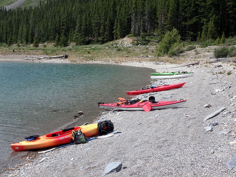 Spray Lakes Reservoir Multiple launches