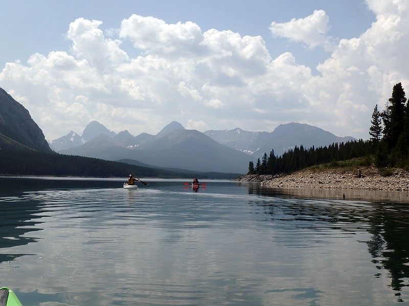 Spray Lakes Reservoir Multiple launches
