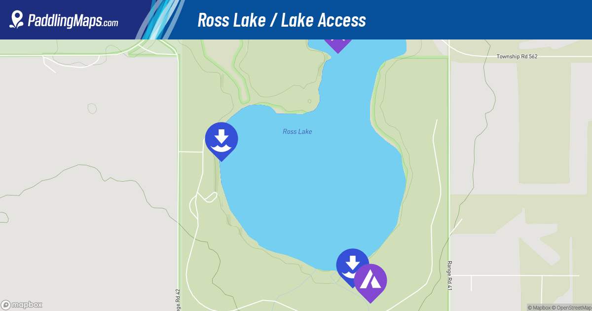 Lake Access - Ross Lake - Alberta Trip - PaddlingMaps