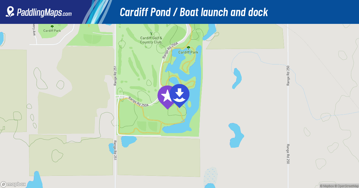 Boat launch and dock - Cardiff Pond - Alberta Trip - PaddlingMaps