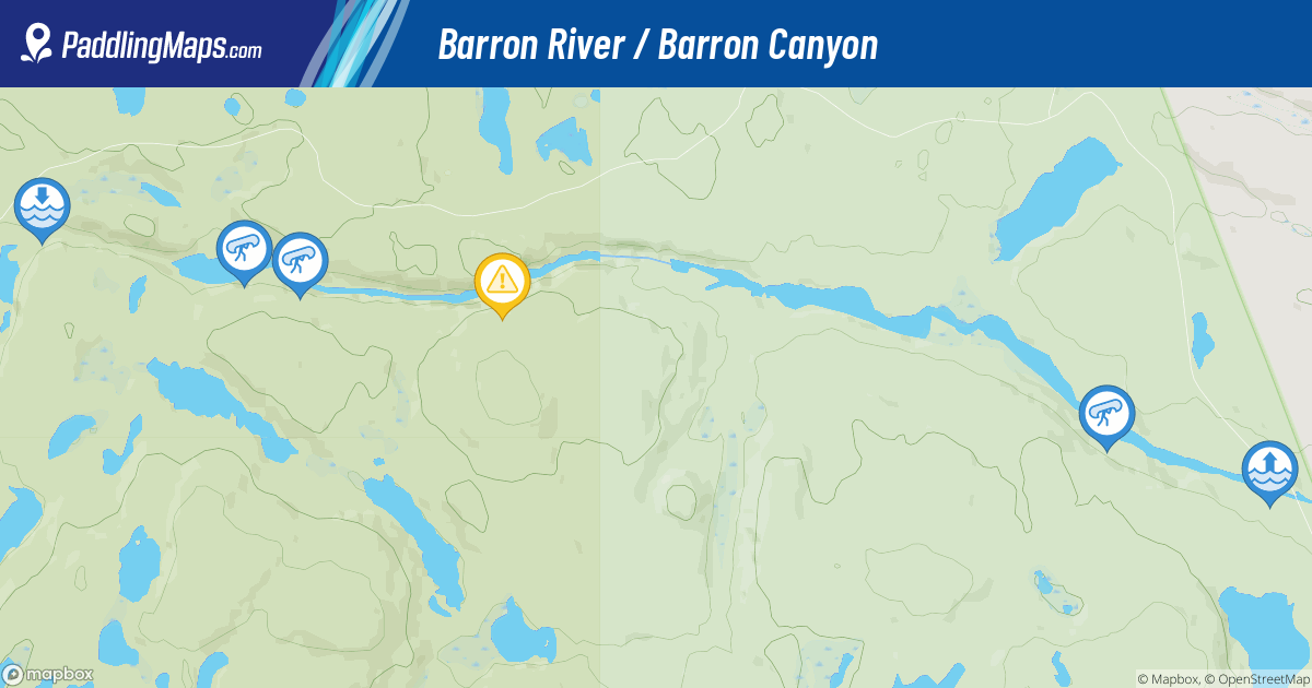 Barron Canyon Canoe Trip Map Barron Canyon - Barron River - Ontario Trip - Paddlingmaps